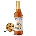 Matteo's Sugar Free Coffee Flavoring Syrup, Cookie Dough, Delicious Coffee Syrup, 0 Calories, 0 Sugar coffee syrups, Cookie Dough, 750 ml, 1-Pack