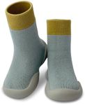 Dookeh Baby Shoes Boys Girls First Walking Shoes Non Slip Soft Sole Sneakers Toddler Infant Babygirl Sock Shoes (7-Gray, 18 Months)
