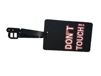 Luggage Tag Address ID Name Tag Silicone Suitcase Personalised Identifier Label by HOMEELABADOR (Don't Touch)