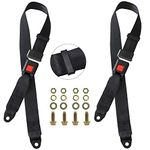 iLSKW Golf Cart Seat Lap Strap Belts Kit Universal Golf Cart Belt Kit Front Rear for EZGO, Yamaha, Club Car, Go Kart, UTV a Pair | NOT Include Bolts