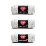 Red Heart Super Saver Pack of 3 - Aran Fleck - 7oz/198g - Acrylic - 4 Medium (Worsted) - 364 Yards - Knitting, Crocheting, Crafts & Amigurumi