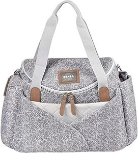 BÉABA Bolso de Pañales Sydney II, Con Colchón Cambiador para Bebé, Modulable, Gran capacidad, Múltiples compartimentos, Multifunción para Maternidad Hospital, Carrito, Viaje, Multicolores(Jungla)