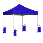 Shri R. K. Portable Foldable Pop-up Gazebo Tent Display Gazebo Blue 10 X 10 FT