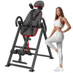 VEVOR Inversion Table 4.8-6.1 ft Teeter Inversion Table Strength Training Inversion Equipment 20°, 40°, and 60° with 300 lbs Capacity