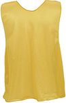 Champion Sports Solid Mesh Adult Practice Vest, Yellow (Pack of 12)