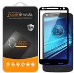 (2 Pack) Supershieldz for Motorola (Droid Turbo 2) Tempered Glass Screen Protector, (Full Screen Coverage) Anti Scratch, Bubble Free (Black)