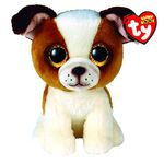 TY Toys Beanie Boo Bulldog Hugo - 15 CM, Brown (2009297)