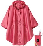 SaphiRose Unisex Rain Poncho Hooded