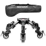 NEEWER Photography Tripod Dolly, Heavy Duty 33lbs Capacity Tripod Wheels with 2" Rubber Wheels for DSLR Cameras Camcorder Photo Video Lighting