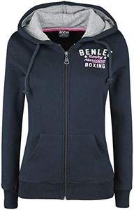 BENLEE Rocky Marciano Women's Luna Hooded Jacket, Dark Navy, S