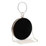 UBORSE Women’s Evening Bag Elegant Velvet Clutch Bag Vintage Round Handbag for Prom Wedding Cocktail Party Ladies