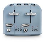 De'Longhi Argento Flora CT04.AZ 4 Slice Toaster - Agave Blue