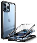 i-Blason Ares Case for iPhone 13 Pro Max 6.7 inch (2021 Release), Dual Layer Rugged Clear Bumper Case with Built-in Screen Protector (Black)