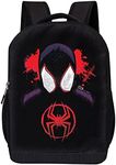 Marvel Spider-Man Backpack for School Boys, Girls, Toddler Backpack | Miles Morales Spiderman Kids Backpack Mesh Bag, Miles Spider, One Size, Spiderverse Knapsack