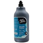 Mont Marte Discovery School Acrylic, Black, 1/2 Gallon (2 Liter). Ideal for Students and Artists. Excellent Coverage and Fast Drying. Pump Lid Included.