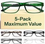 Gaoye Professional Reading Glasses for All Day - Computer Readers with Blue Light Protection - Value Pack