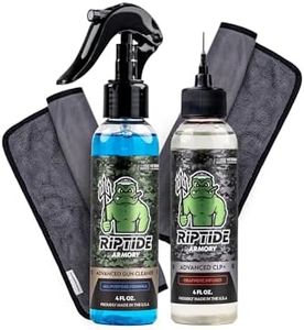 Riptide Armory Advanced Gun Cleaner & CLP+ Graphene 2 Step Kit - Clean, Lube, Protect Long-Lasting Formula - Nano Coat Technology - Veteran Founded & Formulated by Former US Navy Seal (Towel Combo)