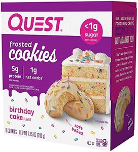 Quest Frosted Cookie, Birthday Cake, 8/box