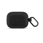 CASETiFY Airpods Pro (2nd Gen) Leather Case with Ring - Jet Black