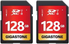 [Gigastone] 128GB 2-Pack SD Card UH