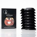 JK DRUMPLATES 16-Pack Drum Hooves | Stabilize Your Drumset with Velcro Non-Slip Drum Accessories | Compatible with Kick Drums, Bass Drums, Pedals | Anchor for Drum Rugs & Mats | Ø4,17 in x 0,98 in