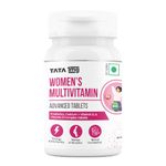 Tata 1mg Women's Multivitamin Veg Tablet with Zinc, Vitamin C, Calcium, Vitamin D and Iron, Support Health Protection, Bones & Overall Health (Pack Of 60 Tablets)