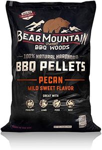 Bear Mountain BBQ 100% Natural Hardwood Pecan Mild Sweet Flavor Pellets for Smokers and Outdoor Grills, 20 Pound Bag