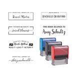 Custom Library Stamp, From the Library of Stamp, This Book Belongs to, Book Stamp, Choose from 15 design and 15 Ink Colors