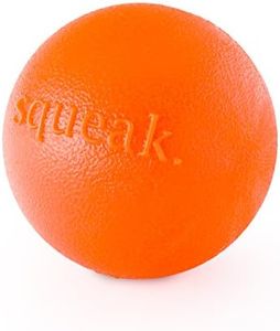 Planet Dog Orbee-Tuff Squeak Ball Orange Dog Fetch Toy