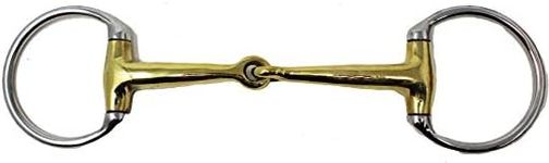 ProRider USA SS Copper 5" Mouth English Western Eggbutt Snaffle Horse Bit Tack Bridle 35189