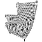 CRIUSJA Chair Cover for IKEA Strandmon Armchair, Couch Cover for Living Room, Armchair Sofa Slipcover, Limited Fabric (FX-201, Armchair Cover)