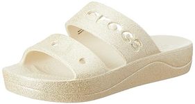 Crocs Womens Platform Bayaptmgltsndl Winter White, 7 UK
