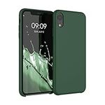 kwmobile Case Compatible with Apple iPhone XR Case - TPU Silicone Phone Cover with Soft Finish - Dark Green