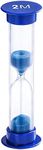 SuLiao 2 Minute Sand Timer for Kids, Colorful Hourglass Sand Clock 2 Minute, Small Sand Watch 2 min, Plastic Hour Glass Sandglass for Kids, Games, Classroom, Toothbrush Timer (Blue Sand)