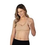 BRAVADO! DESIGNS Maternity & Nursing Bra Seamless Double Layer, Wirefree, Adjustable for Breastfeeding | Nude | M