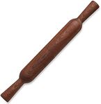 French Rolling Pin for Baking, 15.75-Inch Wood Pizza Dough Roller with Handle Baking Utensils for Bread Pastry Fondant Briout