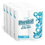 Amazon Brand - Presto! Mega Roll Toilet Paper, Ultra-Soft, 6 Count (Pack of 4), 24 Family Mega Rolls = 120 regular rolls