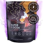 Super Cocoa Coffee Alternative Hot Chocolate Mix - Nootropics Brain Support Supplement for Memory & Focus - Mushroom Coffee Substitute - Dairy Free, Sugar Free, Keto, Vegan Superfood Powder Mix