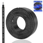Solar Cable 10 meters 4mm² – Weatherproof, Tinned Copper Cable Connector for Rust & Oxidation Protection – Black Solar Panel Cable – DC 1,500V / AC 600V Solar Wire by RELIAGINT
