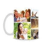 Personalised with Multi Photo Collage Mug, 11oz White Ceramic Mug, Memorable Gift for Family,Friends,Birthday,Any Special Occasion Coffee Tea Mug. (8 Photo)