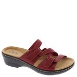 Clarks Women's Merliah Karli Heeled Sandal, Red Leather, 11 Medium US