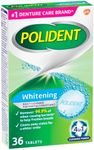 Polident Whitening Denture Cleaner Daily Cleanser for Partials/Dentures, 36 Pack