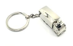 SNS Components HGV Lorry Truck Driver Heavy Metal Stainless Steel Novelty Keyring Keychain