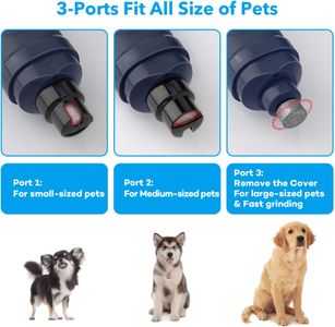 Casfuy Dog Nail Grinder with 2 LED Lights – 2-Speed Electric Pet Trimmer for Small, Medium, Large Dogs & Cats