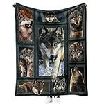 Aeromdale Velveteen Throw Blanket 3D Puppy Dog Pattern Throws Plush Fuzzy Warm Soft Throws for Sofa Couch Bed 100x130cm - A - 1 PC