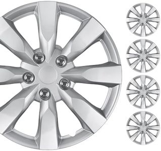 BDK Hubcaps Wheel Covers for Toyota Corolla 16” – Four (4) Pieces Corrosion-Free & Sturdy – Full Heat & Impact Resistant Grade – Replacement, 4 Pack