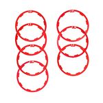 Yuauy Bicycle Flywheel Washer Spacer Cassette Headset Gasket Hub Bottom Bracket Bike Cycling Flywheel Axle for MTB Road Bike 1mm 1.5mm 1.85mm 2mm 2.18mm 2.35mm 2.5mm (7 pcs) Red