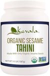 Kevala Organic Tahini – 3.5 lb – Sesame Seeds Tahini – Organic Tahini Paste – Tahini Cream – Tahini Hummus – Sesame Tahini – Sesame Paste – 1587 g