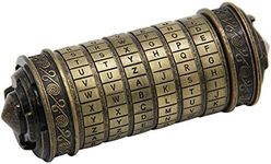 yofit Da Vinci Code Mini Cryptex Lock Puzzle Box with Hidden Compartments for Notes Paper Money Rings Jewelry, Anniversary Romantic Birthday Gifts for Her Men Women Girlfriend