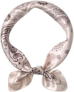 Lourny Bandanas for Men 35" Silk Scarf – Mens Accessories Satin Neck Scarf